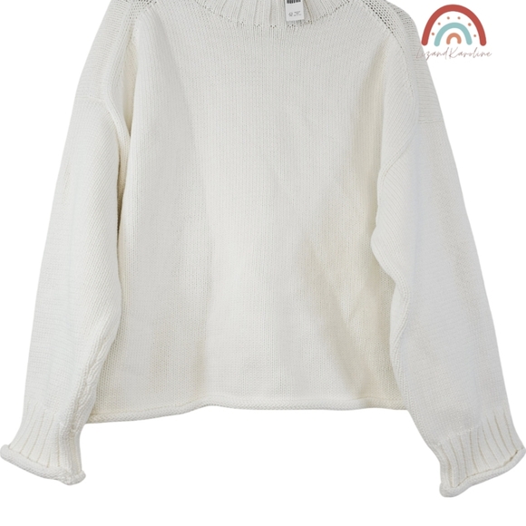 New! J. Crew 2025 Rollneck Sweater Ivory M - Picture 10 of 16